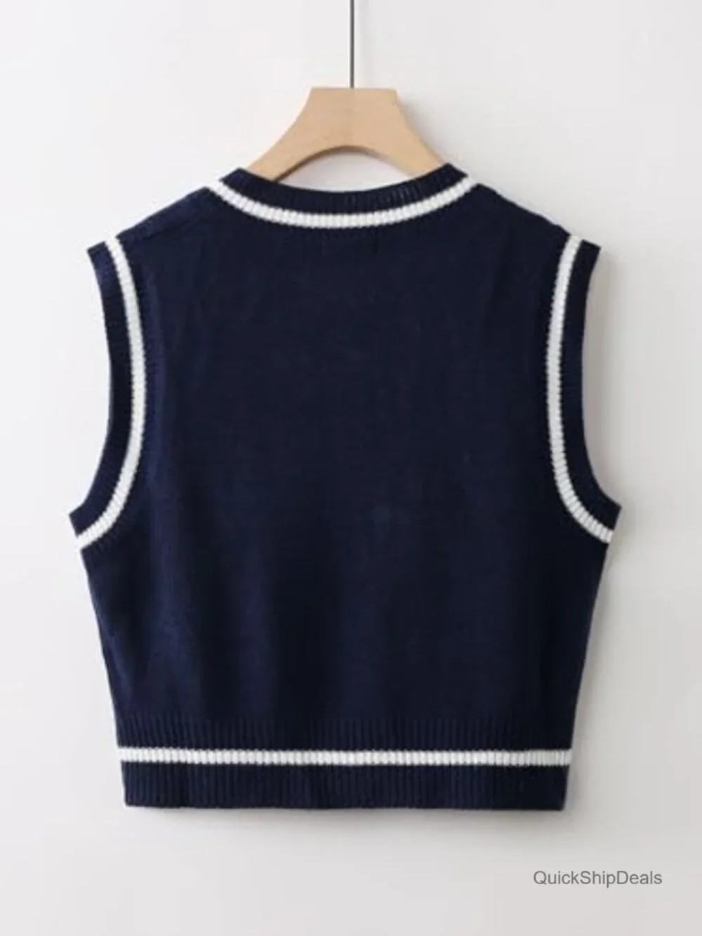 Floerns Women's V Neck Sleeveless Sweater Vest Knit Tank Top
